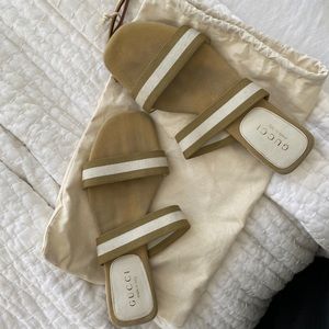 Gucci flat 7.5 sandals
